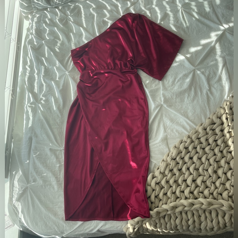 Pink Lily One-Shoulder Dress